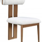 Dario Boucle Fabric Upholstered Dining Chair