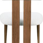 Dario Boucle Fabric Upholstered Dining Chair