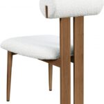 Dario Boucle Fabric Upholstered Dining Chair