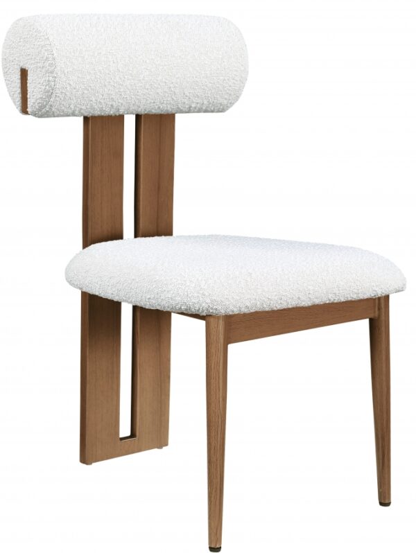 Dario Boucle Fabric Upholstered Dining Chair