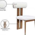 Dario Boucle Fabric Upholstered Dining Chair