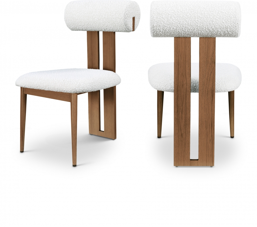 Dario Boucle Fabric Upholstered Dining Chair