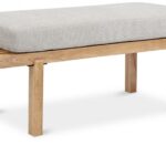 Naya Chenille Fabric Upholstered Bench