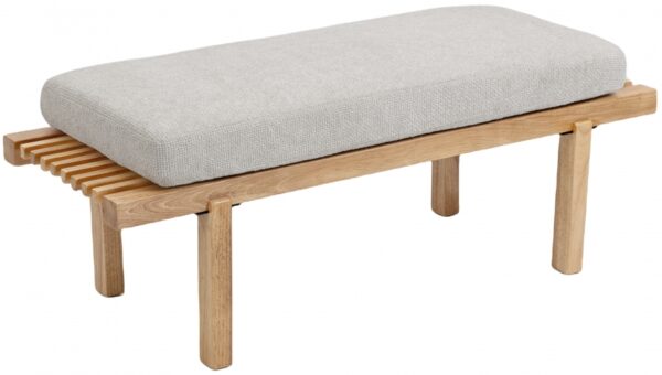 Naya Chenille Fabric Upholstered Bench