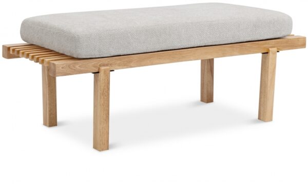 Naya Chenille Fabric Upholstered Bench
