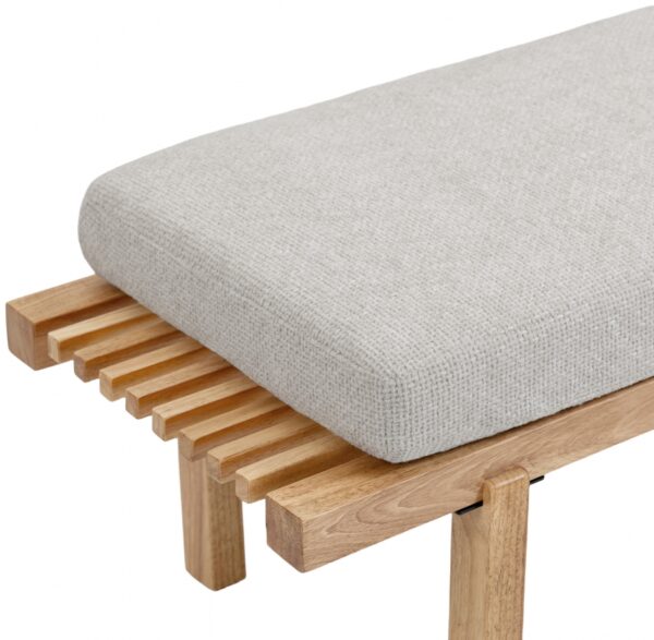 Naya Chenille Fabric Upholstered Bench
