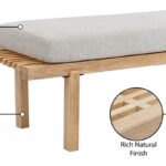 Naya Chenille Fabric Upholstered Bench