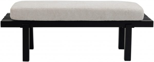 Naya Chenille Fabric Upholstered Bench