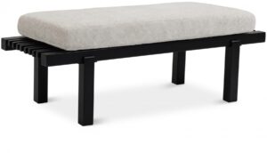 Naya Chenille Fabric Upholstered Bench