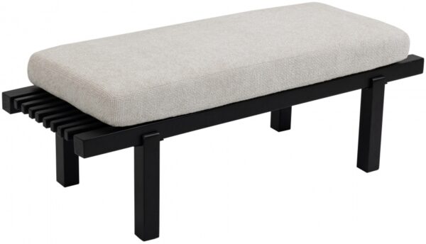 Naya Chenille Fabric Upholstered Bench
