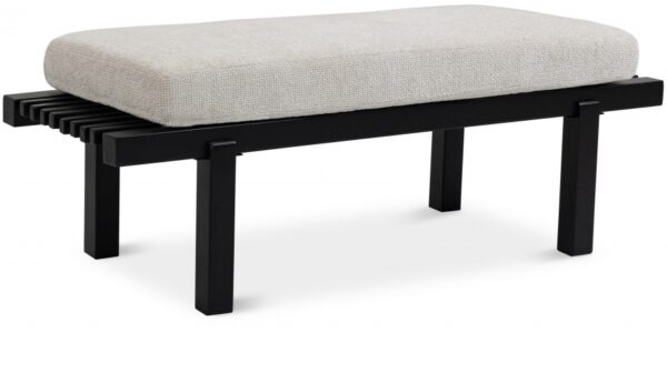 Naya Chenille Fabric Upholstered Bench