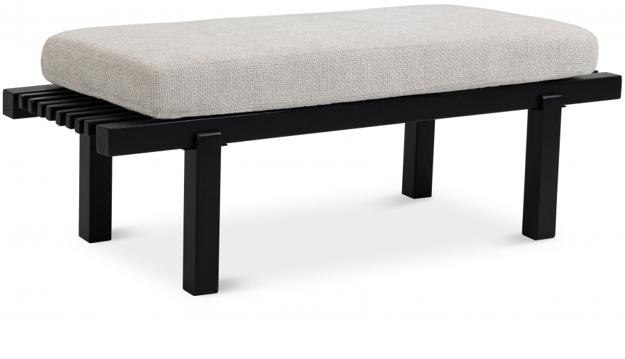 Naya Chenille Fabric Upholstered Bench