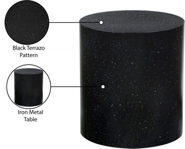 Terrazzo Terrazzo Pattern Iron End / Side Table