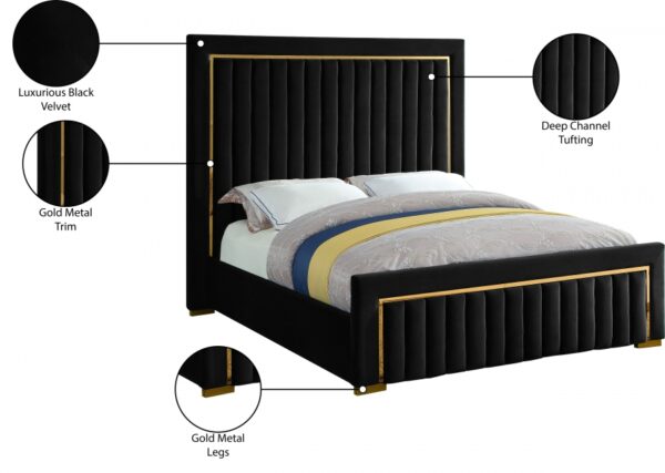 Dolce Velvet Upholstered Queen Bed