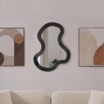 Oblique Iron Frame Mirror