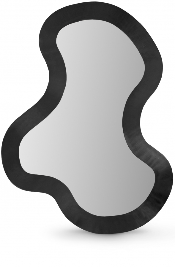 Oblique Iron Frame Mirror