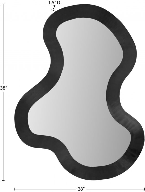Oblique Iron Frame Mirror