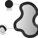 Oblique Iron Frame Mirror