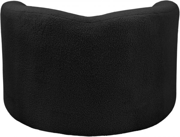 Kali Faux Shearling Teddy Fabric Upholstered Chair