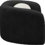 Kali Faux Shearling Teddy Fabric Upholstered Chair