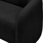 Kali Faux Shearling Teddy Fabric Upholstered Chair