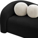 Kali 62" Faux Shearling Teddy Fabric Upholstered Loveseat