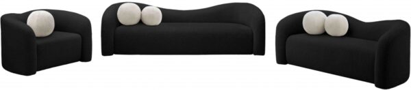 Kali 86" Faux Shearling Teddy Fabric Upholstered Sofa