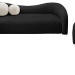 Kali 86" Faux Shearling Teddy Fabric Upholstered Sofa