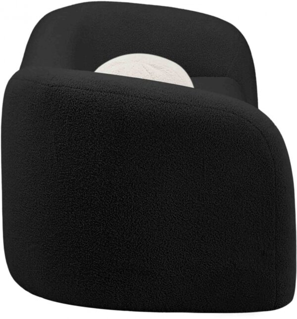 Kali 86" Faux Shearling Teddy Fabric Upholstered Sofa