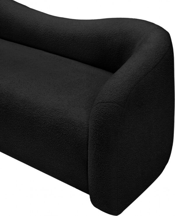Kali 86" Faux Shearling Teddy Fabric Upholstered Sofa