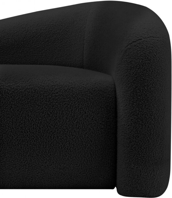 Kali 86" Faux Shearling Teddy Fabric Upholstered Sofa