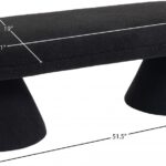 Drum Faux Shearling Teddy Fabric Upholstered Bench