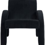 Corduroy Fabric Upholstered Accent Chair