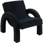 Corduroy Fabric Upholstered Accent Chair