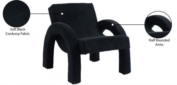 Corduroy Fabric Upholstered Accent Chair