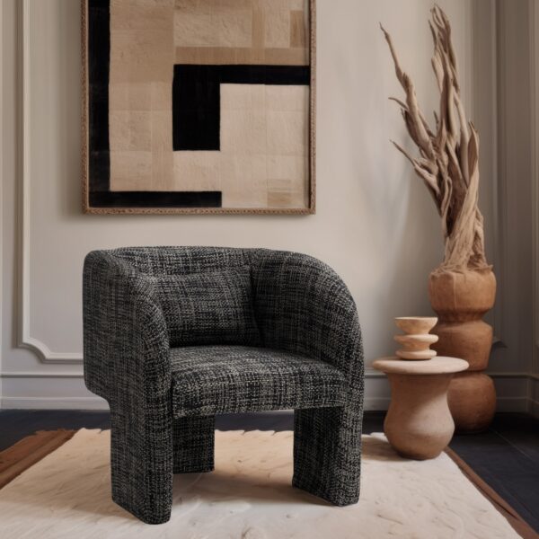 Sawyer Weaved Fabric Upholstered Accent Chair