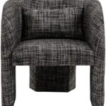 Sawyer Weaved Fabric Upholstered Accent Chair
