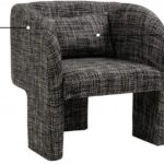 Sawyer Weaved Fabric Upholstered Accent Chair