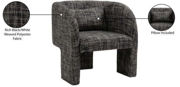 Sawyer Weaved Fabric Upholstered Accent Chair