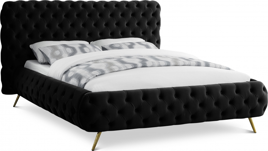 Delano Velvet Upholstered Bed