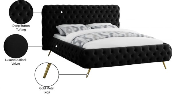Delano Velvet Upholstered Bed