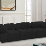 Ames 102" Boucle Fabric Upholstered 3pc. Modular Sofa