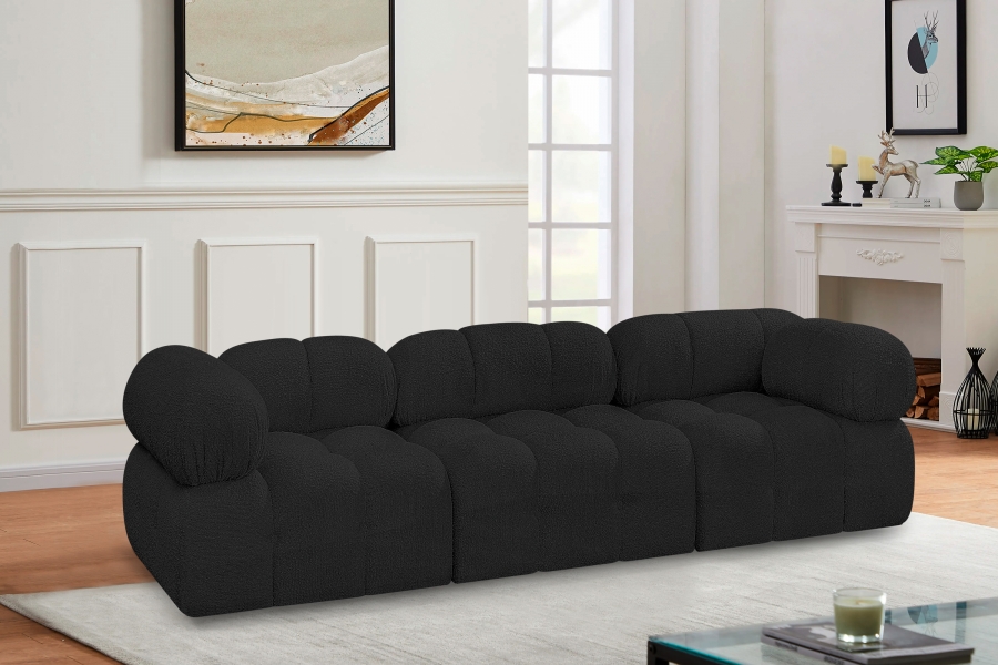 Ames 102" Boucle Fabric Upholstered 3pc. Modular Sofa
