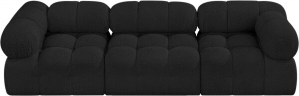Ames 102" Boucle Fabric Upholstered 3pc. Modular Sofa