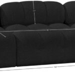 Ames 102" Boucle Fabric Upholstered 3pc. Modular Sofa