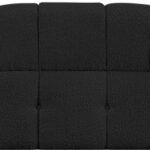 Ames 102" Boucle Fabric Upholstered 3pc. Armless Modular Sofa