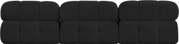 Ames 102" Boucle Fabric Upholstered 3pc. Armless Modular Sofa