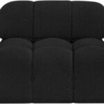 Ames 102" Boucle Fabric Upholstered 3pc. Armless Modular Sofa