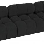 Ames 102" Boucle Fabric Upholstered 3pc. Armless Modular Sofa