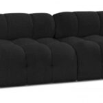 Ames 136" Boucle Fabric Upholstered 4pc. Modular Sofa